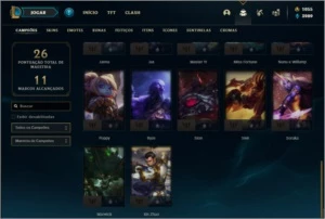 Conta prata 3 com 4 Skins e 32 Champs + 1000 RP - League of Legends LOL
