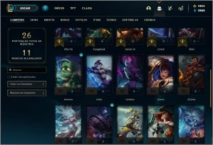 Conta prata 3 com 4 Skins e 32 Champs + 1000 RP - League of Legends LOL