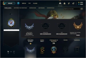 Conta prata 3 com 4 Skins e 32 Champs + 1000 RP - League of Legends LOL