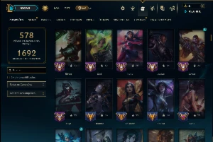 Ouro 4 com TODOS os Champs e 449 Skins +13 Prestigios - League of Legends LOL