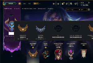 Ouro 4 com TODOS os Champs e 449 Skins +13 Prestigios - League of Legends LOL