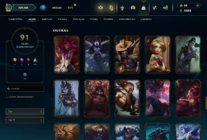 Fullacesso - Conta De 2015 - 91 Skins - Level 169 - 109 Camp - League of Legends LOL