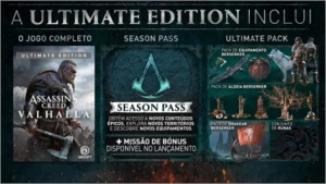 Assassins Creed Valhalla Ultiamate (reserva ativações) - Jogos (Mídia Digital)