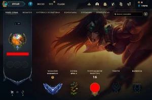 Conta diamante 4 MMR ALTO sem E-mail verificado para rushar! - League of Legends LOL