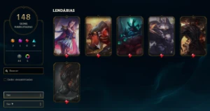 melhor preço, Conta lol com lindas skins. - League of Legends