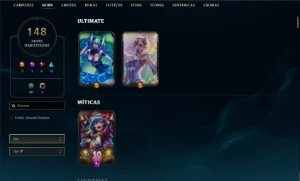 melhor preço, Conta lol com lindas skins. - League of Legends