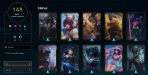 melhor preço, Conta lol com lindas skins. - League of Legends