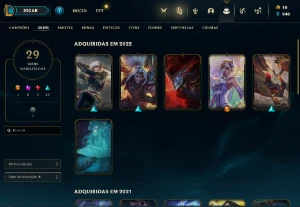 Conjunto de contas LoL - Full Acesso - League of Legends