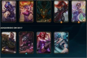 Conta Diamante 4 109 Champions 41 skins - League of Legends LOL