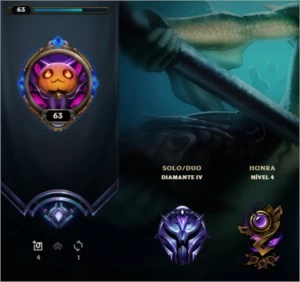 Conta Diamante 4 109 Champions 41 skins - League of Legends LOL