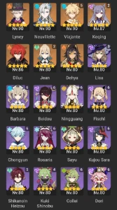 Ar 60 Liney, neuvillett, Wriothesley - Genshin Impact