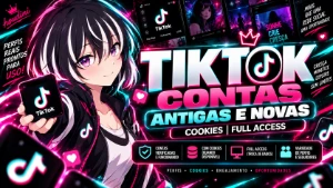 Contas Tiktok Antigas E Novas / Cookies | Full Access - Redes Sociais