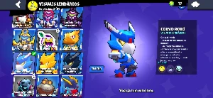 Conta brawl stars com passe Plus 3 lendários skin lendária
