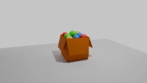 Caixa decorativa Modelo 3D .FBX - Outros