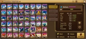 Conta late game summoner war - Ásia - Summoners War
