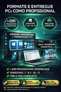 Combo Supremo De Formatação + +200 Programas Essenciais - Outros