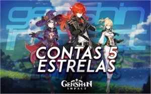 ºCONTAS GENSHIN IMPACT PERSONAGENS 5⭐º