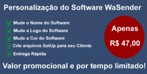 Personalizo Seu Wasender Com Sua Marca, Logo E Cor. - Outros