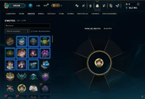 Esmeralda 1 com 95 Champs e 15 Skins - League of Legends LOL
