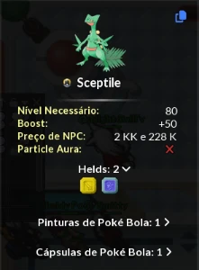 Conta pxg Naturia235 Emerald - PokeXGames