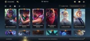 Ex Desafiante-185 Skins(Muita Lendária/Épic)-Wukong Radiante - League of Legends: Wild Rift LOL WR