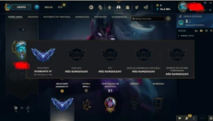 Conta Diamante 4 - League of Legends LOL