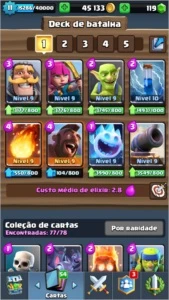 CONTA CLASH ROYALE