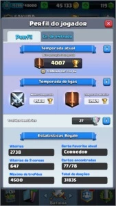 CONTA CLASH ROYALE