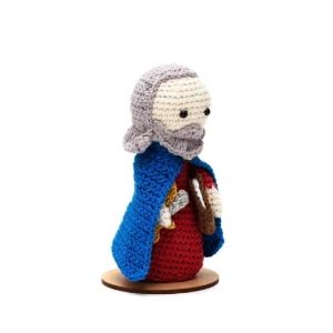 São Pedro em amigurumi - Artesanato e Personalizados