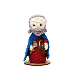 São Pedro em amigurumi - Artesanato e Personalizados