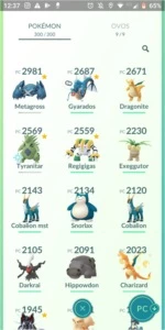 Conta pokemon go com muitos lendários - Pokémon