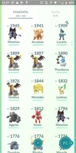 Conta pokemon go com muitos lendários - Pokémon