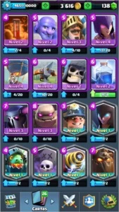 Conta Nível 9 - Arena 8 - 6 Lendárias - Clash Royale