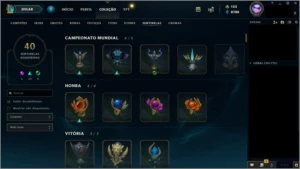 Conta LoL Colecionador 480k RP, 460 skins, Todos os Champs - League of Legends
