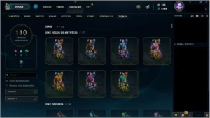 Conta LoL Colecionador 480k RP, 460 skins, Todos os Champs - League of Legends
