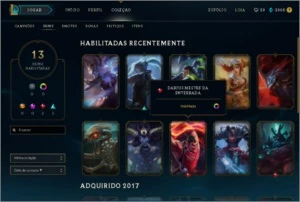 B2 - Skins Lendarias e Epicas + 57 Champs - League of Legends LOL