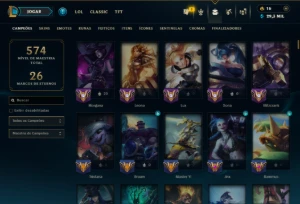 Prata 2 com TODOS os Champs e 151 Skins ( SUP / ADC ) - League of Legends LOL