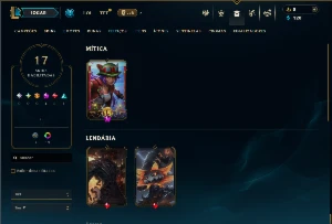 Esmeralda 1 com 65 Champs e 17 Skins +5 Vitoriosas - League of Legends LOL