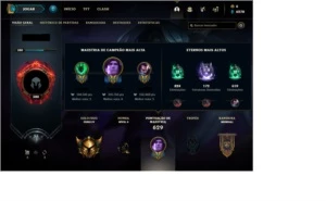 Conta gold 4, todos os champs, 318 skins. com skins tft - League of Legends LOL