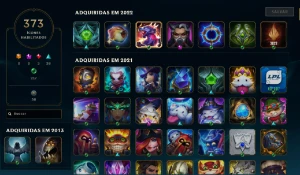 CONTA DE 2013, VARIAS SKINS E TODOS CAMPEÕES - League of Legends LOL