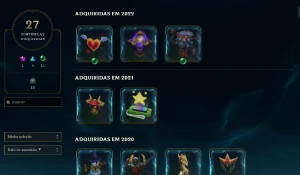 CONTA DE 2013, VARIAS SKINS E TODOS CAMPEÕES - League of Legends LOL