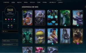 CONTA DE 2013, VARIAS SKINS E TODOS CAMPEÕES - League of Legends LOL
