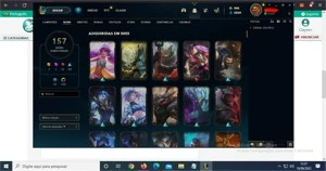 CONTA Mestre 300PDL. 157 skins+138 cromas, antiga s4 - League of Legends LOL