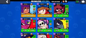 Conta Brawl Stars Full +9 /40 mil de ouro - 67/68 Brawlers
