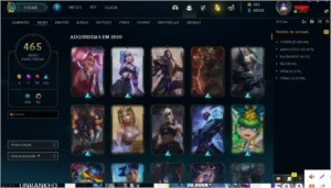 Conta platina 2 com 400 skins - League of Legends LOL