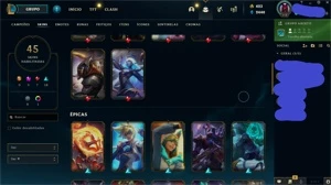 Conta LoL Aatrox Prestígio 2.0 - League of Legends