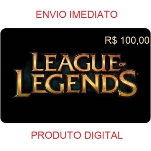 Gift Card Digital Riot League Of Legends R$ 100 LOL