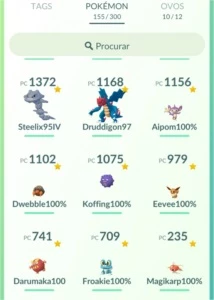 CONTA POKEMON GO LV 32 COM 12 POKEMON IV 100% + 3 POKE SHINY - Pokémon
