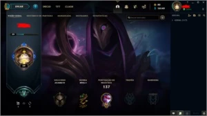 Conta lv59  mmr plat4 (email verificado)💎 10.000+ 💎 - League of Legends LOL