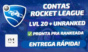 CONTAS ROCKET LEAGUE + LVL 20 + UNRANKED + PRONTA PRA RANKED